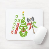 Viking Valhalla Kerstfeestdag Muismat (Met muis)