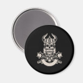 Viking Valhalla Norse Mythology Ax Norway Gift Magneet (Voorkant / Achterkant)