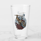 Viking Valhalla Warrior Glas (Achterkant)