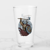 Viking Valhalla Warrior Glas (Voorkant)