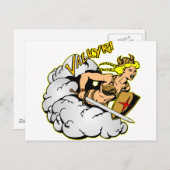Viking Valkyri Briefkaart (Voorkant / Achterkant)