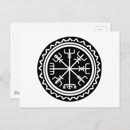 Viking Vegvisir Compass Briefkaart (Voorkant / Achterkant)