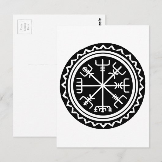 Viking Vegvisir Compass Briefkaart (Voorkant / Achterkant)