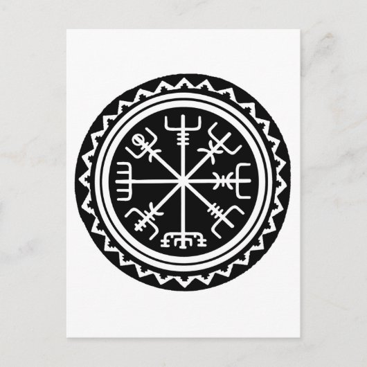 Viking Vegvisir Compass Briefkaart (Voorkant)