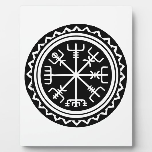 Viking Vegvisir Compass Fotoplaat (Voorkant)