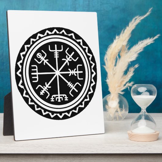 Viking Vegvisir Compass Fotoplaat (Zijkant)