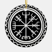 Viking Vegvisir Compass Keramisch Ornament (Voorkant)