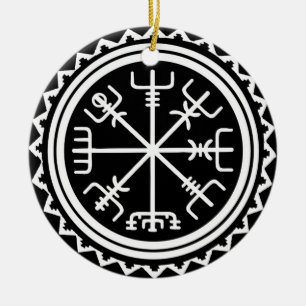 Viking Vegvisir Compass Keramisch Ornament