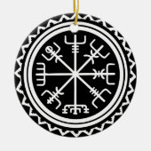 Viking Vegvisir Compass Keramisch Ornament (Voorkant)