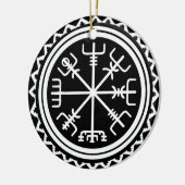 Viking Vegvisir Compass Keramisch Ornament (Links)
