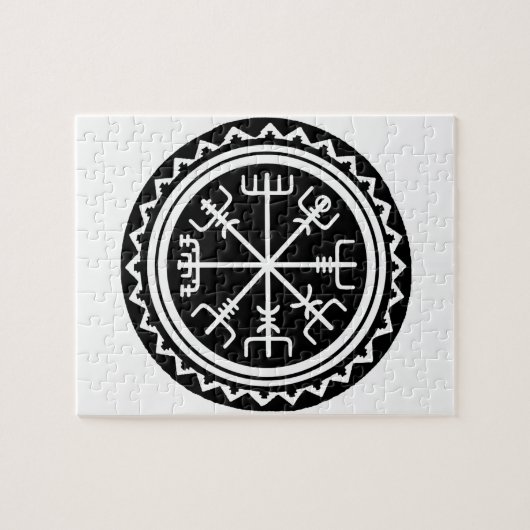 Viking Vegvisir Compass Legpuzzel (Horizontaal)