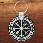 Viking Vegvisir Compass Sleutelhanger (Voorkant)