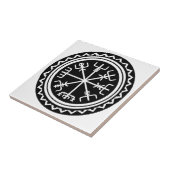Viking Vegvisir Compass Tegeltje (Zijkant)