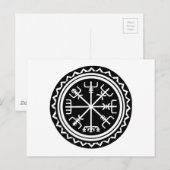 Viking Vegvisir Kompas Briefkaart (Voorkant / Achterkant)