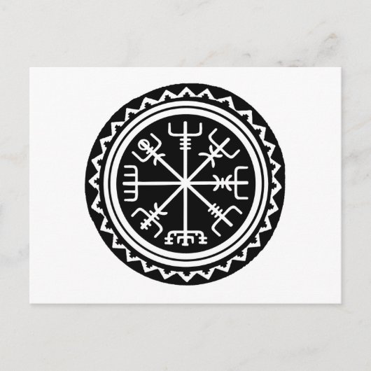 Viking Vegvisir Kompas Briefkaart (Voorkant)