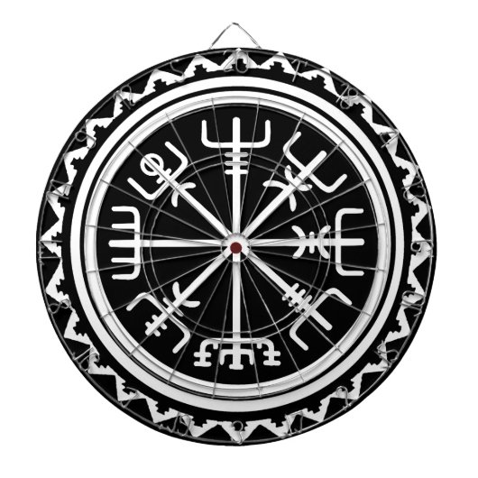 Viking Vegvisir Kompas Dartbord (Voorkant)