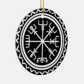 Viking Vegvisir Kompas Keramisch Ornament (Rechts)