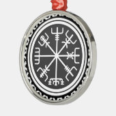 Viking Vegvisir Nautical Compass Metalen Ornament (Links)