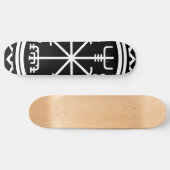 Viking Vegvisir nautisch kompas skateboard (Horizontaal)