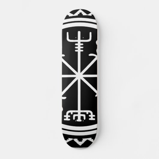 Viking Vegvisir Scheepskompas Skateboard (Voorkant)
