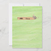 Viking verjaardagsuitnodiging voor jongen, Waterve Kaart (Achterkant)