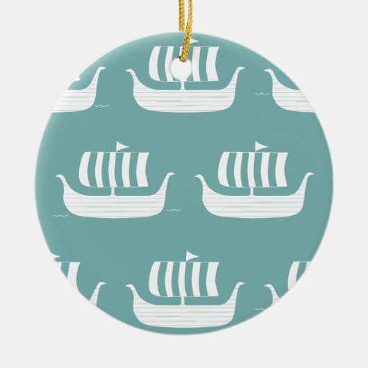 Viking verzendt aangepaste versiering keramisch ornament (Voorkant)