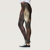 Viking Vest Armor Brown Leather Abstract Leggings (Links)