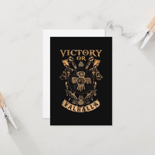 Viking Victory of Valhalla Kaart (Voorkant / Achterkant in situ)