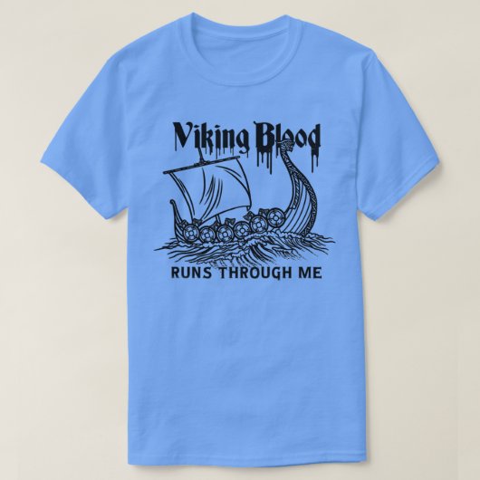 Viking Viking Ship Viking Blood T-shirt (Design voorkant)