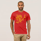 Viking vlag op rood Shirt (Voorkant volledig)