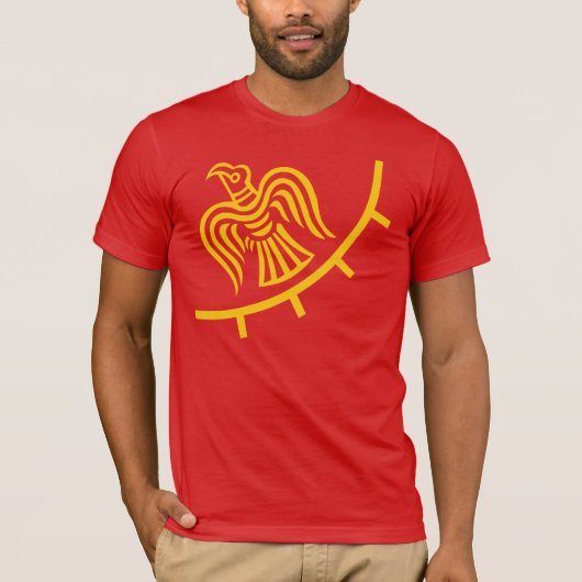 Viking vlag op rood Shirt (Voorkant)