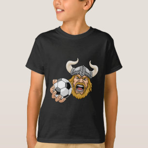 Viking Voetbal Ll Cartoon Karakter Man T-shirt