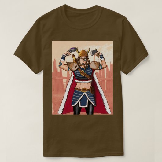 Viking-vrouw krijger Klassic TShirt (Design voorkant)