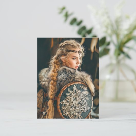 Viking vrouwen echo's van moed briefkaart (Staand voorkant)