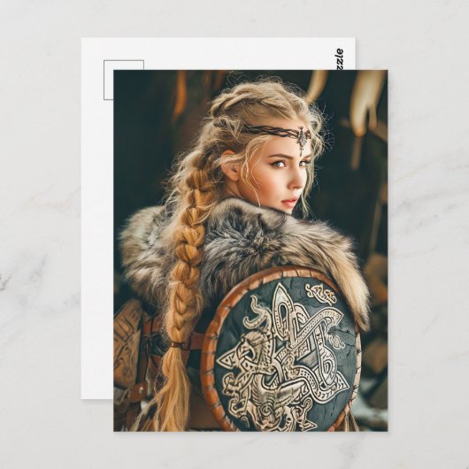 Viking vrouwen echo's van moed briefkaart (Voorkant / Achterkant)