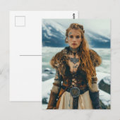 Viking vrouwen tijdloze krijgers briefkaart (Voorkant / Achterkant)