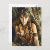 Viking vrouwen tijdloze schoonheid briefkaart (Voorkant / Achterkant)