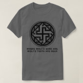 Viking Waarschuwing T-shirt (Design voorkant)