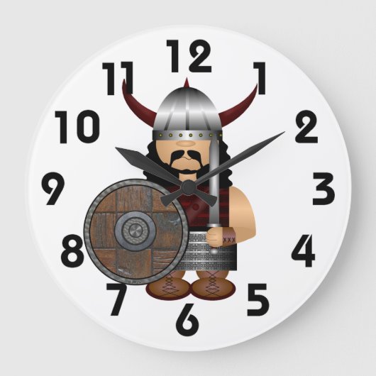Viking Wall Clock Grote Klok (Voorkant)
