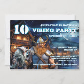 Viking Warrior Birthday boys fantasy theme Kaart (Voorkant)