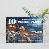 Viking Warrior Birthday boys fantasy theme Kaart (Staand voorkant)