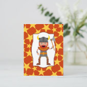 Viking Warrior Boy Birthday Party Briefkaart (Staand voorkant)