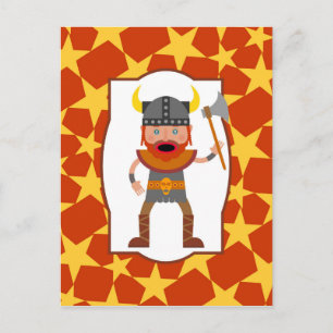 Viking Warrior Boy Birthday Party Briefkaart