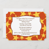 Viking Warrior Boy Birthday Party fotouitnodiging Kaart (Achterkant)