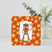 Viking Warrior Boy Birthday Party Invitation Kaart (Staand voorkant)