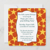 Viking Warrior Boy Birthday Party Invitation Kaart (Achterkant)