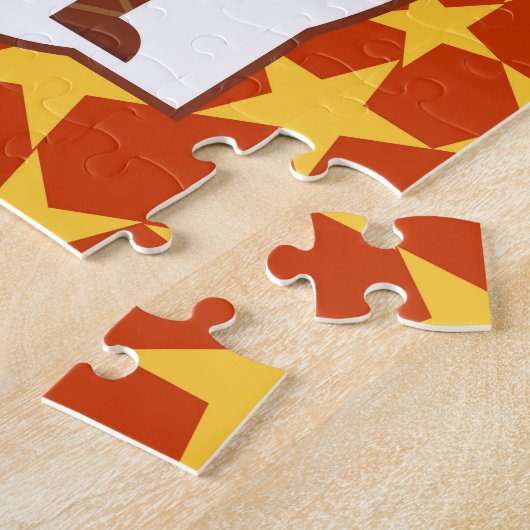 Viking Warrior Boy Birthday Party Legpuzzel (Zijkant)