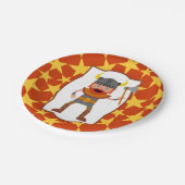 Viking Warrior Boy Birthday Party Papieren Bordje (Gekanteld)