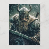 Viking Warrior Briefkaart (Voorkant)