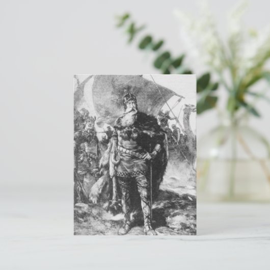 Viking Warrior Briefkaart (Staand voorkant)